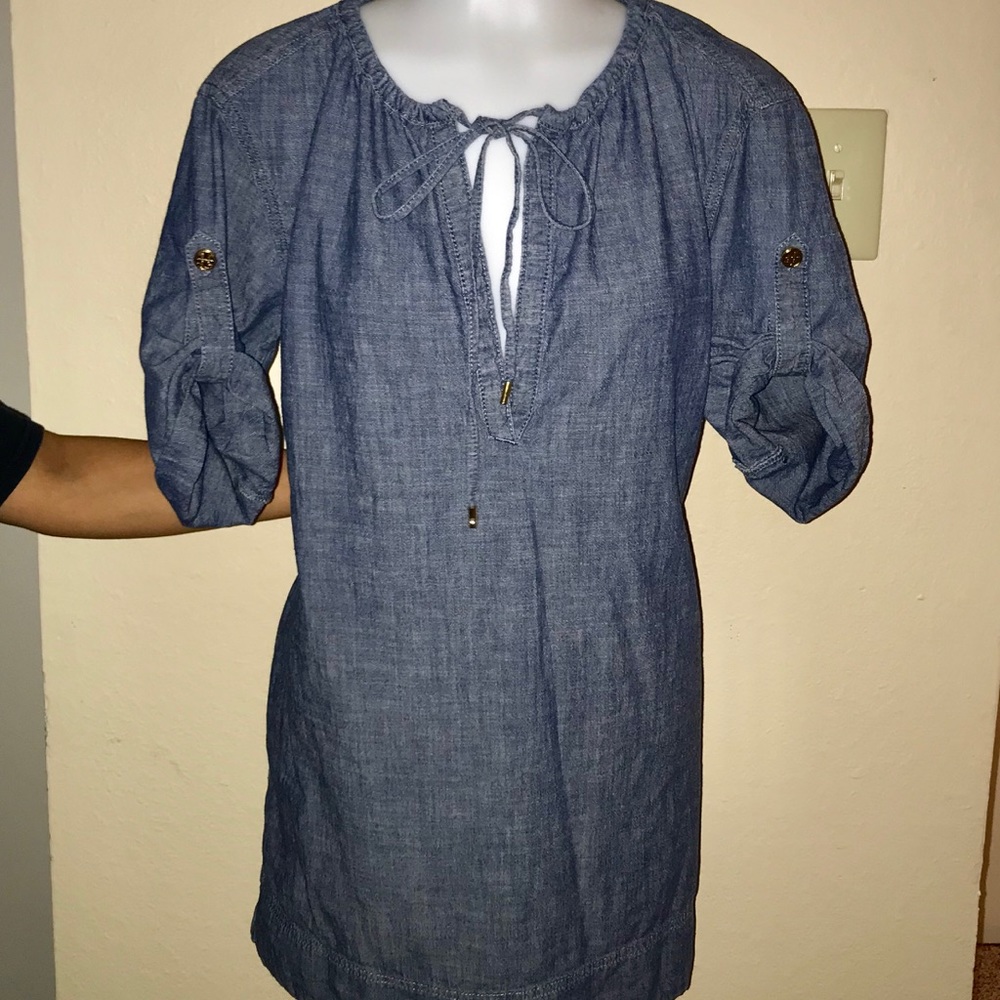 Tory Burch Denim Shift Dress